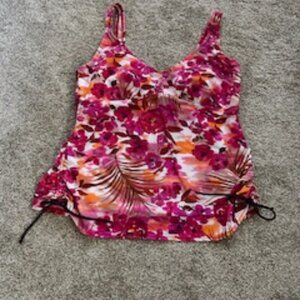 St. John’s Bay Pink Floral Tankini Top